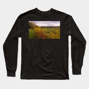 Fall Wildflowers Beautiful Autumn Season Peaceful Landscape Photograph Art Country Farmhouse Long Sleeve T-Shirt